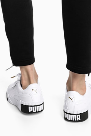 Cali Women's Sneakers, Puma White-Puma Black, extralarge-GBR