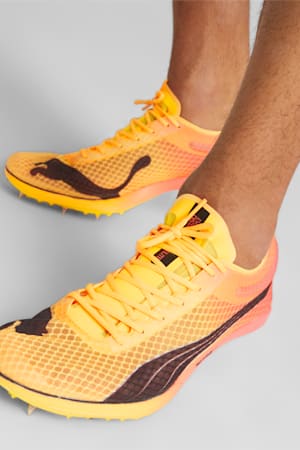 evoSPEED Distance Nitro Elite Track and Field Spikes, Sun Stream-Sunset Glow-Puma Black, extralarge-GBR