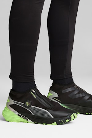 Voyage NITRO™ 3 Disc Trail Running Shoes Men, PUMA Black-Puma Silver-Fizzy Apple, extralarge-GBR