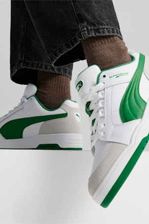 Slipstream Lo Retro Trainers, PUMA White-Archive Green, extralarge-GBR