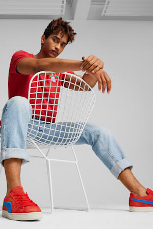 PUMA x ONE PIECE Suede Buggy the Genius Jester Sneakers Unisex, For All Time Red-Ultra Blue, extralarge-GBR