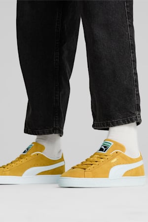 Suede Classic Sneakers Unisex, Amber-PUMA White, extralarge-GBR