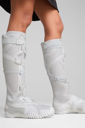 Mostro Leather Boots Women, PUMA White, extralarge-GBR