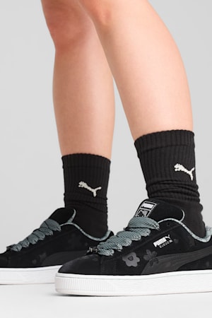 PUMA x HELLO KITTY AND FRIENDS Suede XL Sneakers Women, PUMA Black-Light Moss, extralarge-GBR