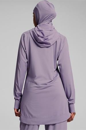 Modest Activewear Training Hoodie Women, Pale Plum, extralarge-GBR