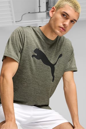 Favourite Heather Cat Training Tee Men, Dark Olive Heather, extralarge-GBR