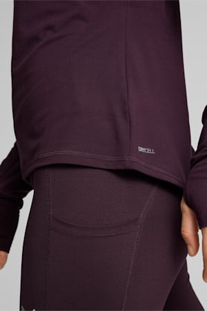 RUN FAVOURITE Quarter-Zip Running Top Women, Midnight Plum, extralarge-GBR