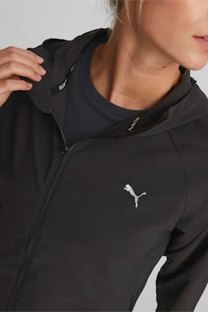 RUN FAVOURITE Hood Woven Jacket Women, PUMA Black, extralarge-GBR