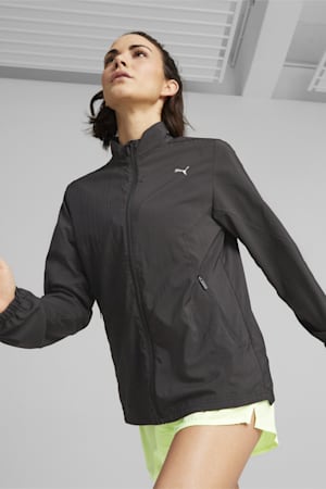 RUN FAVOURITE Woven Running Jacket Women, PUMA Black, extralarge-GBR