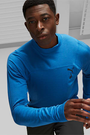 SEASONS Men's Long Sleeve Tee, Ultra Blue, extralarge-GBR