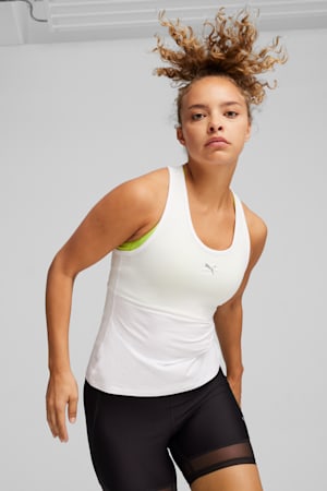 RUN CLOUDSPUN Women's Running Tank, PUMA White, extralarge-GBR