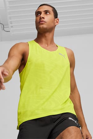 RUN ULTRASPUN Men's Running Singlet, Lime Pow, extralarge-GBR