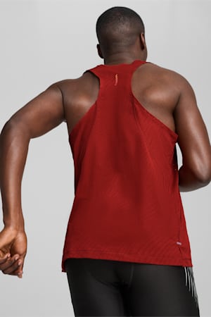 RUN ULTRASPUN Men's Running Singlet, Mars Red-AOP, extralarge-GBR