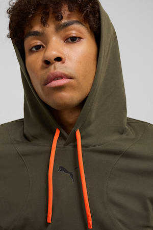 CLOUDSPUN Hoodie Men, Dark Olive-PUMA Black, extralarge-GBR