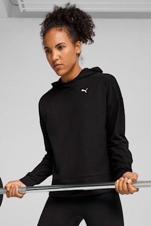 CLOUDPSUN Hoodie Women, PUMA Black-PUMA White, extralarge-GBR