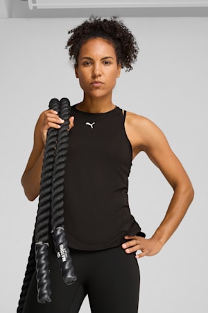 CLOUDSPUN Racerback Tank Women, PUMA Black-PUMA White, extralarge-GBR