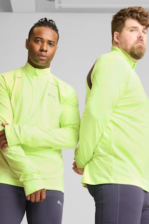 PUMA RUN CLOUDSPUN Quarter-Zip Top Men, Fizzy Apple, extralarge-GBR