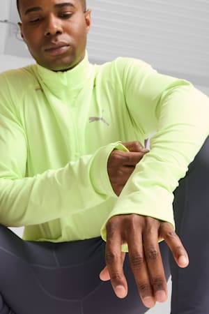 PUMA RUN CLOUDSPUN Quarter-Zip Top Men, Fizzy Apple, extralarge-GBR