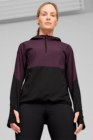 SEASONS Hybrid Half Zip Women, PUMA Black-Midnight Plum, extralarge-GBR