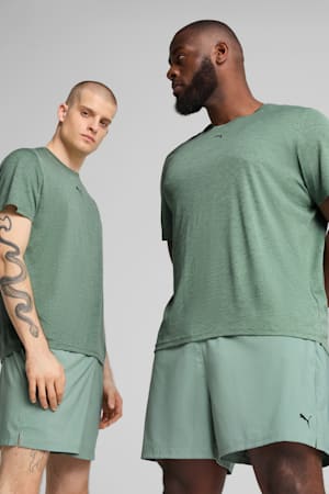 TAD ESSENTIALS Heather Cat Tee Men, Green Moon Heather, extralarge-GBR