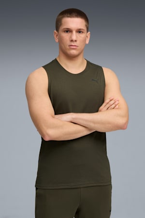 TAD TECH Triblend Sleevless Tank Men, Dark Olive, extralarge-GBR