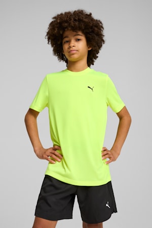 Train All Day Essentials Tee Youth, Yellow Alert, extralarge-GBR