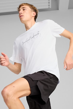 Graphic Running Tee Men, PUMA White-Q2, extralarge-GBR