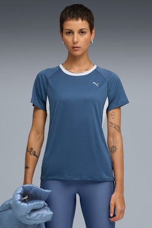 VELOCITY Running Tee Women, Dark Indigo, extralarge-GBR