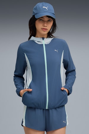 VELOCITY Woven Running Jacket Women, Dark Indigo, extralarge-GBR