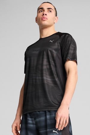 VELOCITY All-Over Print Running Tee Men, PUMA Black, extralarge-GBR