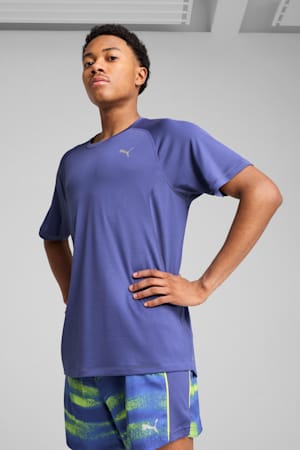 VELOCITY Running Tee Men, Blue Crystal, extralarge-GBR