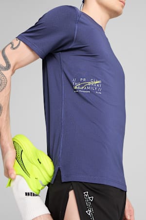 Mesh Running Graphic Tee Men, Blue Crystal, extralarge-GBR