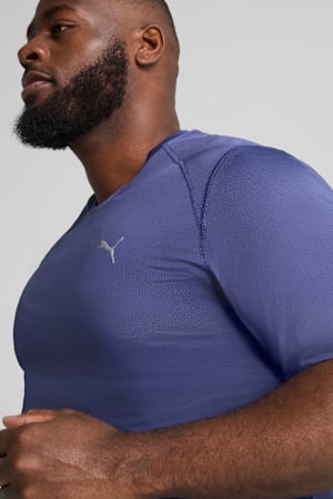Mesh Running Graphic Tee Men, Blue Crystal, extralarge-GBR
