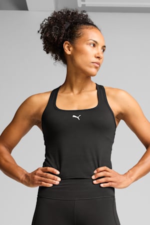 CLOUDSPUN Mesh 2-in-1 Tank Women, PUMA Black, extralarge-GBR