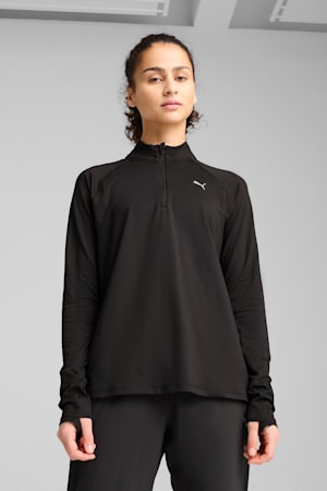 RUN VELOCITY CLOUDSPUN Quarter-Zip Top Women, PUMA Black, extralarge-GBR