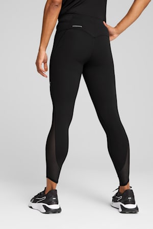 CLOUDSPUN Soft Mesh High-Waisted 7/8 Tights Women, PUMA Black, extralarge-GBR