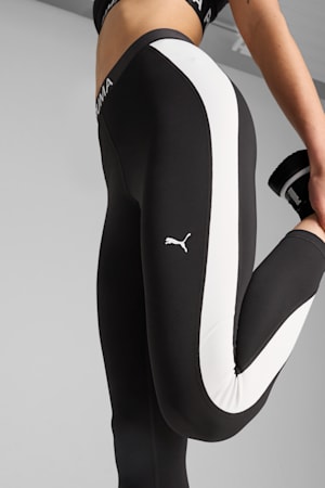 PUMA STRONG High-Waisted 7/8 Colour Block Tights Women, PUMA Black, extralarge-GBR