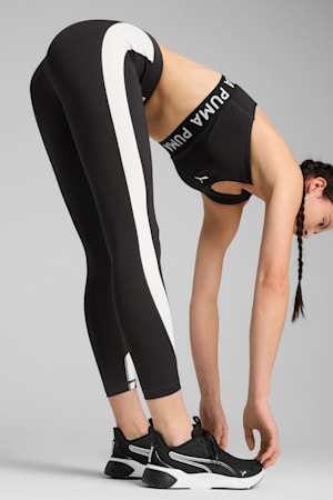 PUMA STRONG High-Waisted 7/8 Colour Block Tights Women, PUMA Black, extralarge-GBR
