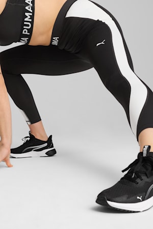 PUMA STRONG High-Waisted 7/8 Colour Block Tights Women, PUMA Black, extralarge-GBR