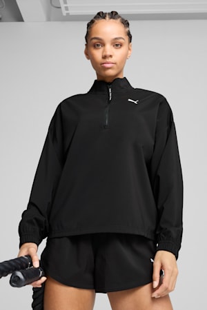 PUMA STRONG Woven Jacket Women, PUMA Black, extralarge-GBR