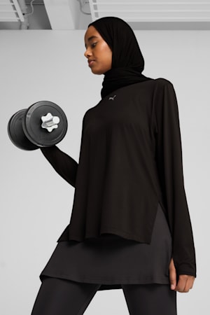 MODEST Oversized Tee Women, PUMA Black, extralarge-GBR