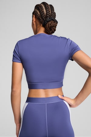 PUMA STRONG Crop Tee Women, Blue Crystal, extralarge-GBR