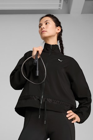 LACE Woven Jacket Women, PUMA Black, extralarge-GBR