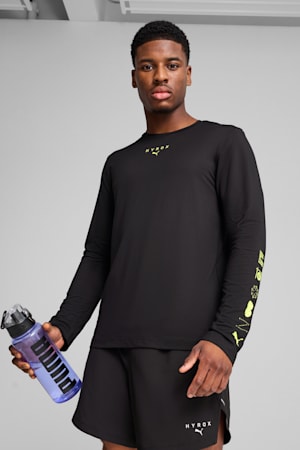 PUMA x HYROX CLOUDSPUN Long-Sleeve Tee Men, PUMA Black, extralarge-GBR
