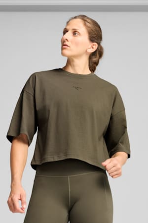 PUMA x HYROX Oversized Tee Women, Loden Green, extralarge-GBR
