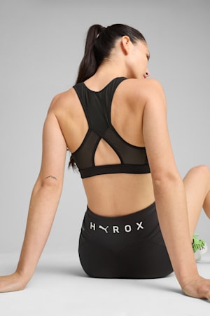 PUMA x HYROX Mid Impact Bra Women, PUMA Black, extralarge-GBR