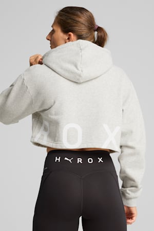 PUMA x HYROX Heavyweight Hoodie Women, Light Gray Heather, extralarge-GBR