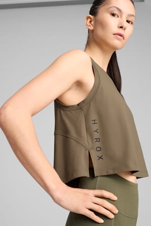 PUMA x HYROX CLOUDSPUN Sleeveless Top Women, Loden Green, extralarge-GBR