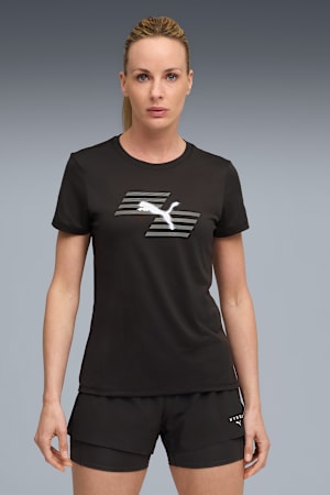 PUMA x HYROX Graphic Tee Women, PUMA Black, extralarge-GBR
