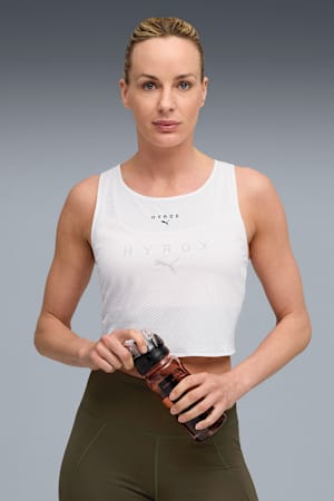 PUMA x HYROX ULTRASPUN Crop Tank Women, PUMA White, extralarge-GBR